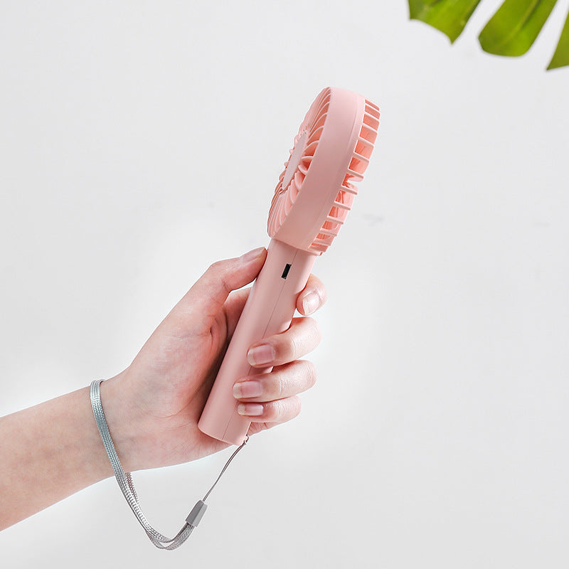 Portable Mini Hand Fan Rechargeable USB Battery Operated Quiet One-Button Operation