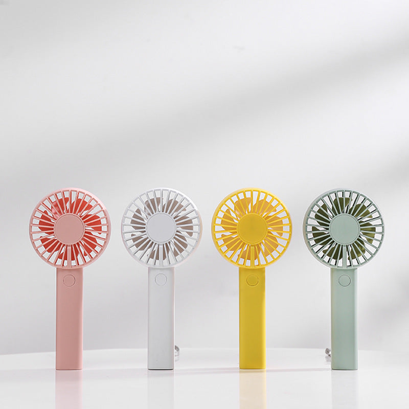 Portable Mini Hand Fan Rechargeable USB Battery Operated Quiet One-Button Operation