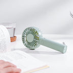 Portable Handheld Fan Rechargeable USB Mini Fan Quiet Operation Self-Standing