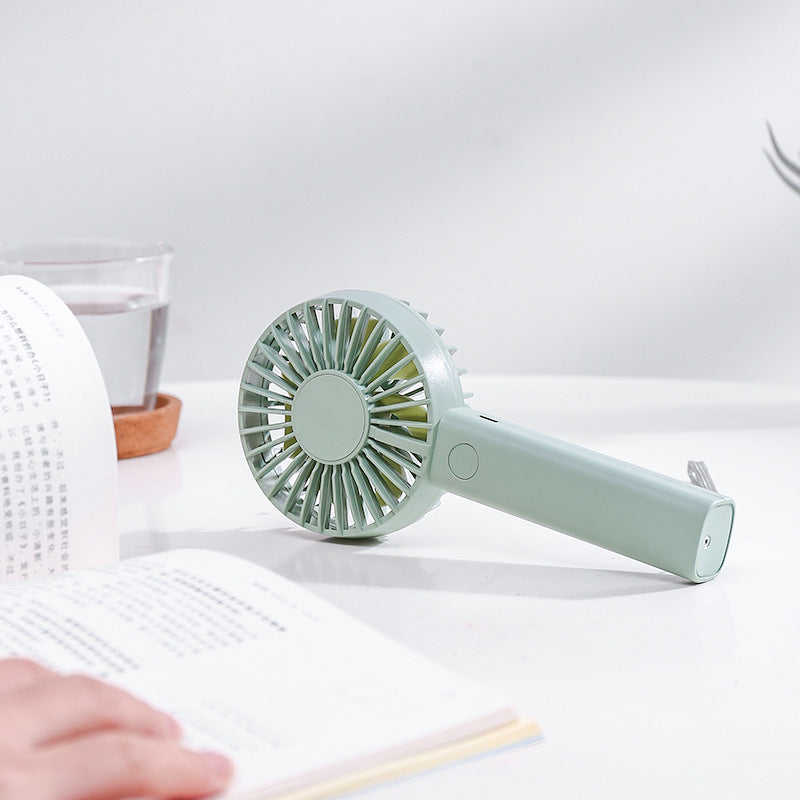 Portable Handheld Fan Rechargeable USB Mini Fan Quiet Operation Self-Standing