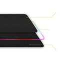 RGB Mouse Pad with 13 Light Modes Ultra Smooth Nano-Textured Surface Non-Slip Rubber Base