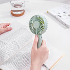 Portable Handheld Fan Rechargeable USB Mini Fan Quiet Operation Self-Standing