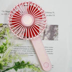 Portable Handheld Fan Rechargeable Battery Powered Compact Lightweight Cooling Breeze