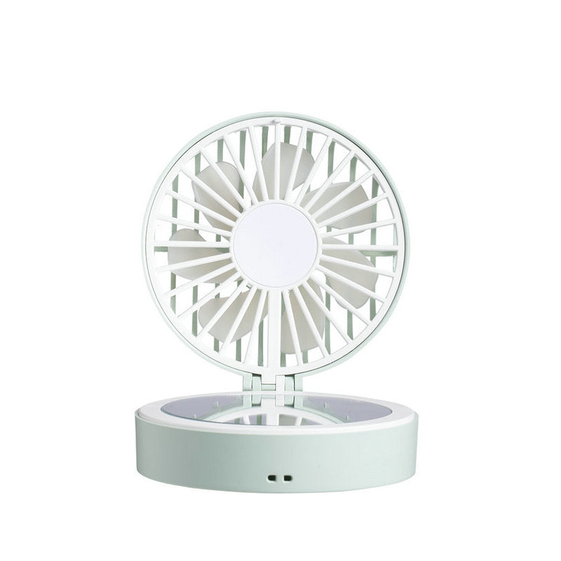 Harrow Portable Folding Table Fan USB Rechargeable Compact Adjustable Angle
