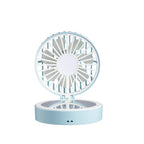 Harrow Portable Folding Table Fan USB Rechargeable Compact Adjustable Angle