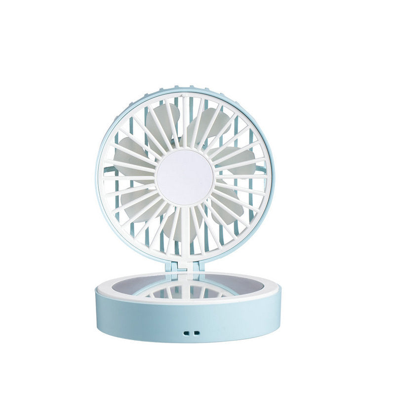 Harrow Portable Folding Table Fan USB Rechargeable Compact Adjustable Angle