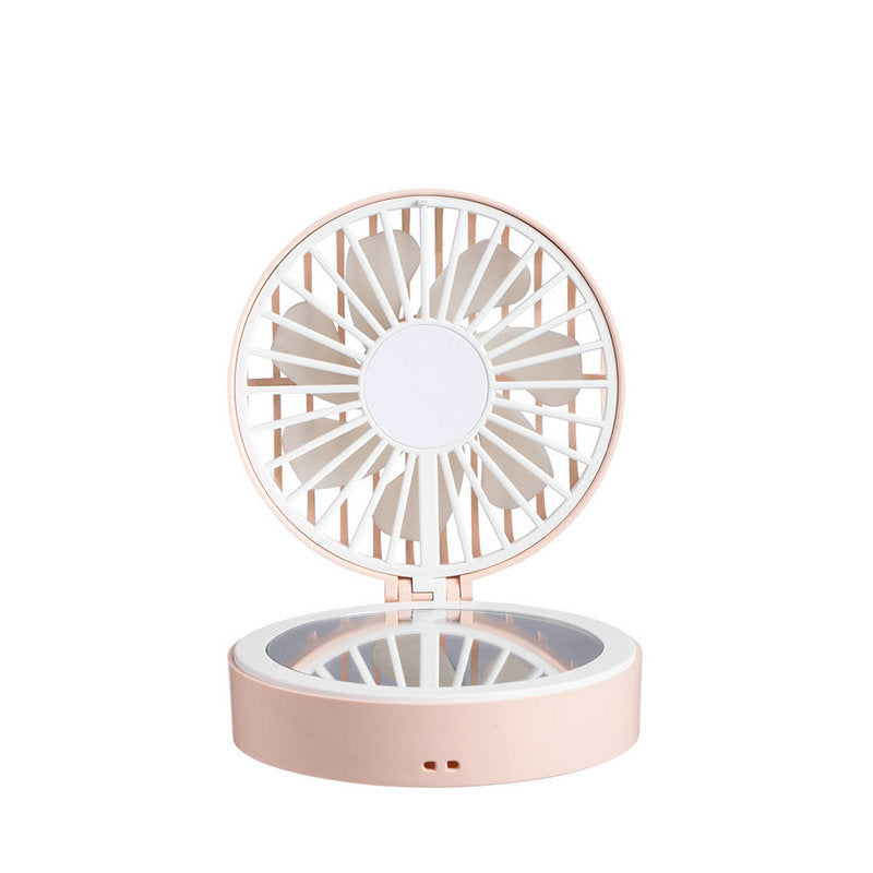 Harrow Portable Folding Table Fan USB Rechargeable Compact Adjustable Angle