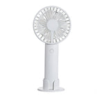 Portable Rechargeable Desk Fan with Adjustable Speeds and Stable Base Compact Lightweight