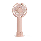 Harrow Portable Rechargeable Desk Fan with Adjustable Speeds and Stable Base