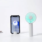 Harrow Portable Rechargeable Desk Fan with Adjustable Speeds and Stable Base