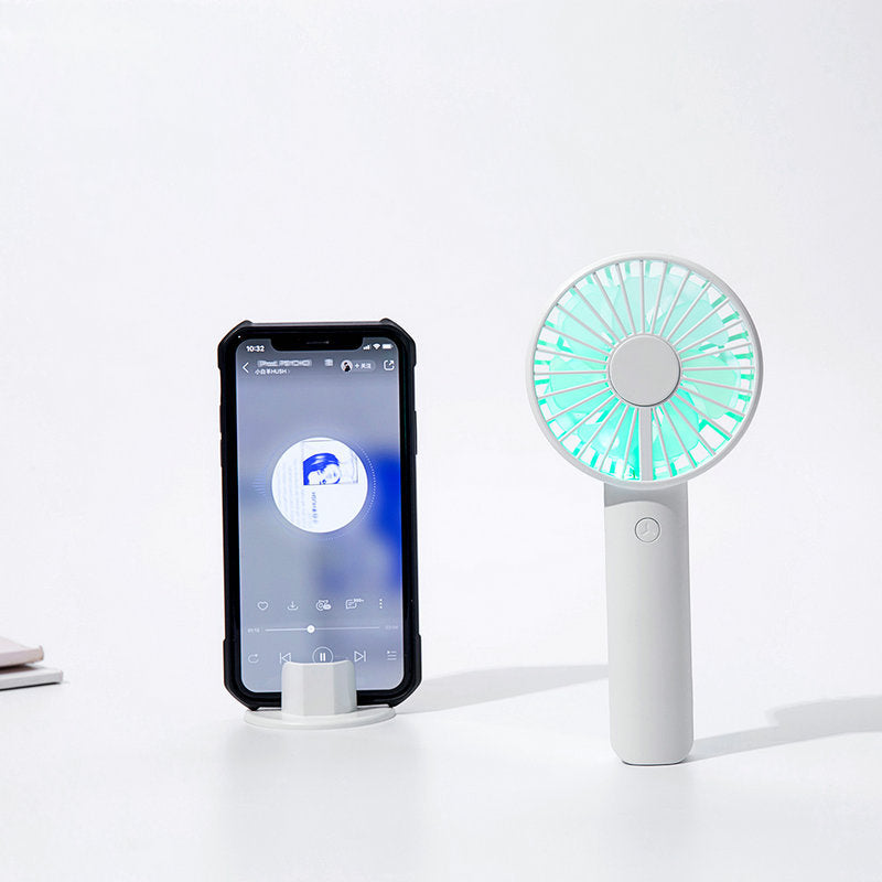 Portable Rechargeable Desk Fan with Adjustable Speeds and Stable Base Compact Lightweight