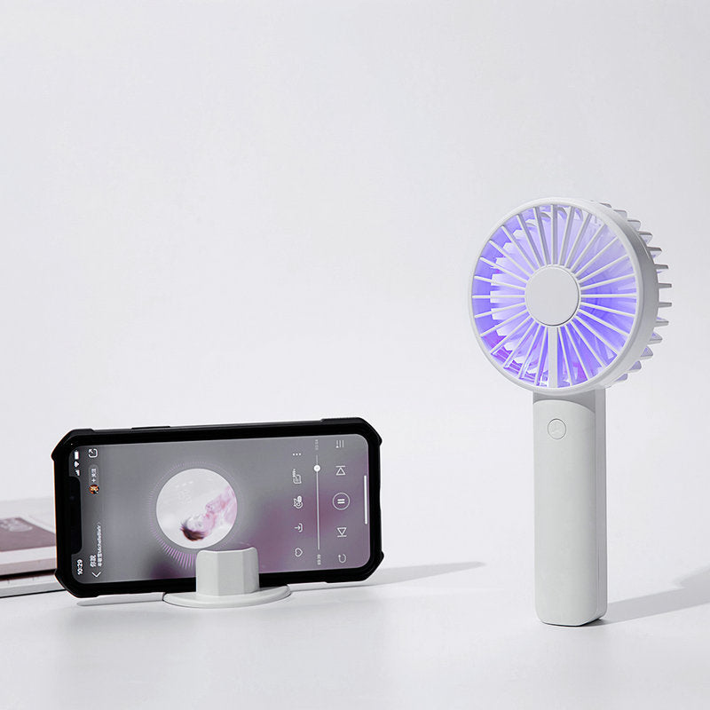Harrow Portable Rechargeable Desk Fan with Adjustable Speeds and Stable Base