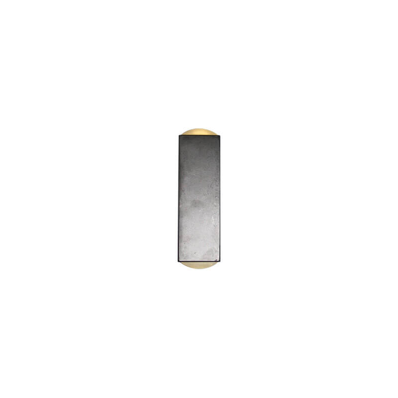 Modern Waterproof LED Outdoor Wall Light Aluminum Black Rectangular Hardwired