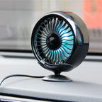 Compact Desktop Cooling Fan Portable Adjustable Angle Turbine Design for Home Office