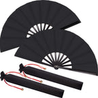 Elegant Women's Folding Fan High-Quality Durable Material with Carrying Bag