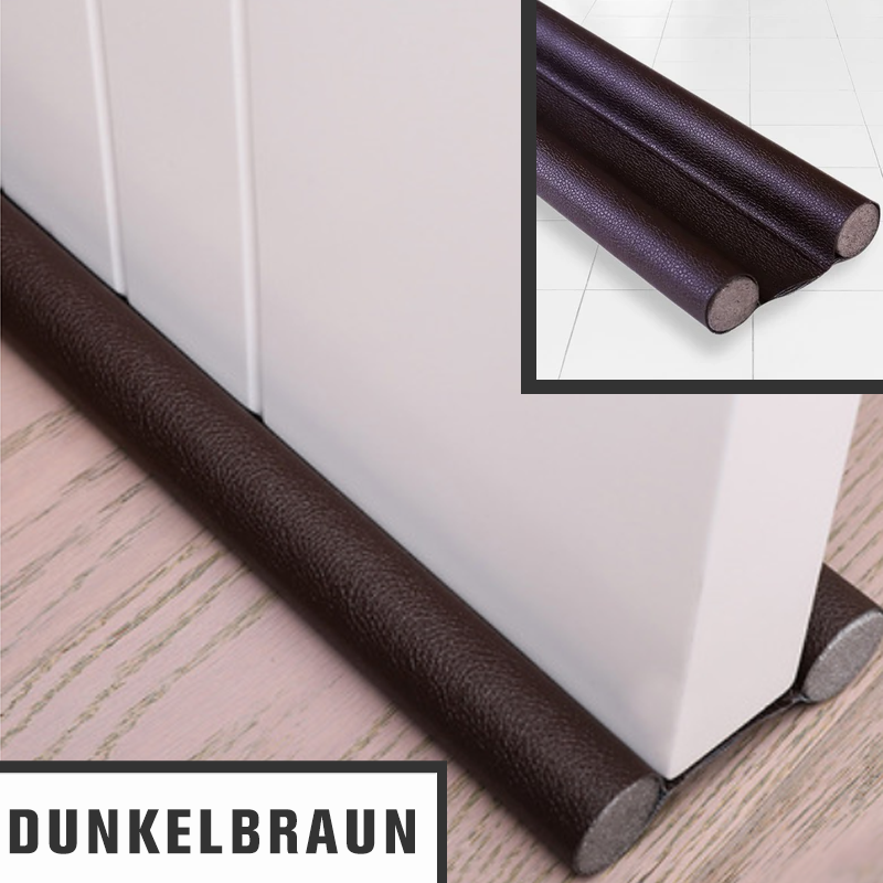 Waterproof Door Bottom Sealing Strip PU Leather Adjustable 96cm Noise Dust Insect Blocker