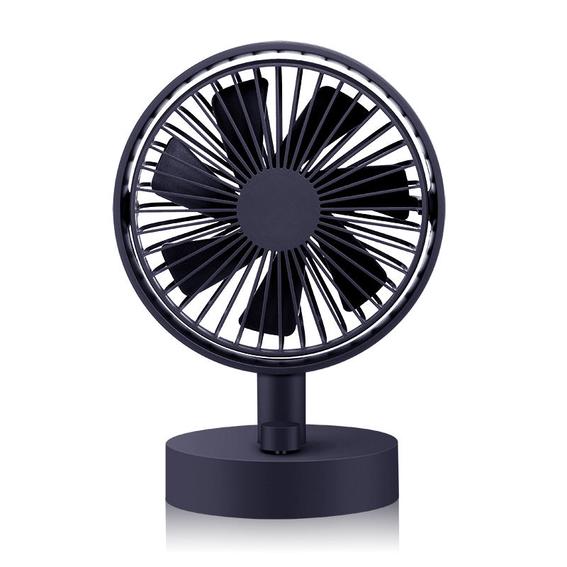 Tabletop Fan Compact Quiet Operation Adjustable Head Small Space Cooling