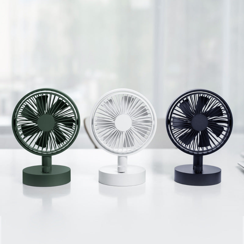 Tabletop Fan Compact Quiet Operation Adjustable Head Small Space Cooling