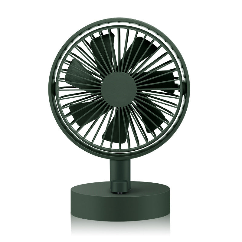 Tabletop Fan Compact Quiet Operation Adjustable Head Small Space Cooling