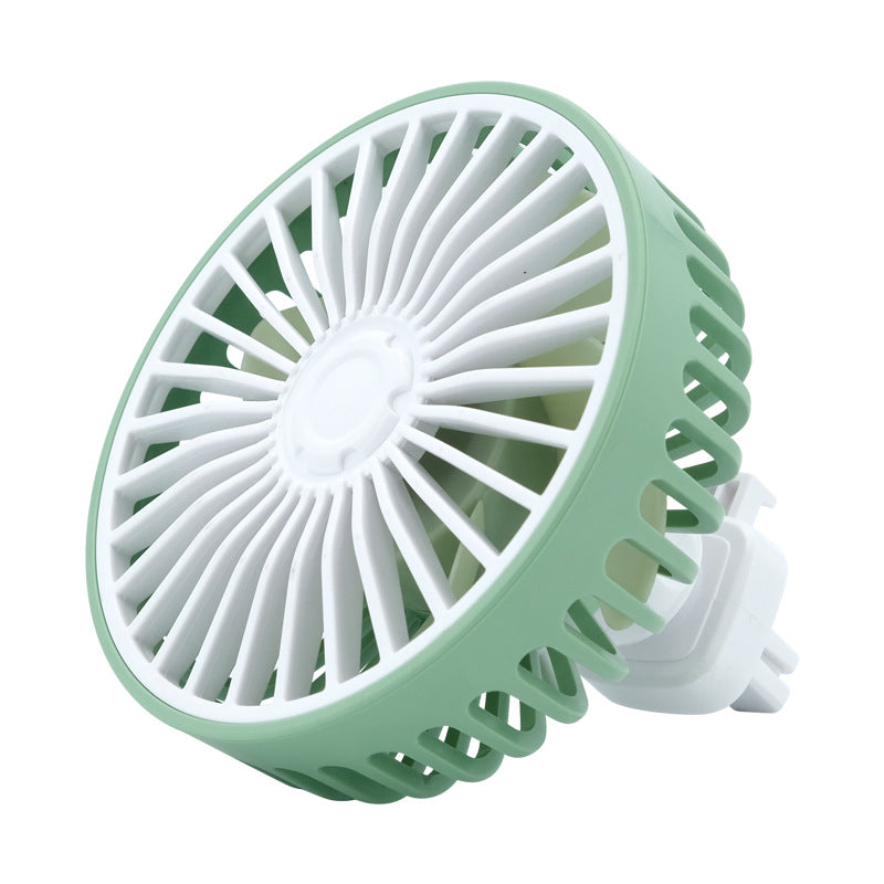 Compact Portable Car Air Circulation Fan Adjustable Clip-On Dashboard Vent Mount