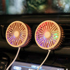 Compact Car Air Circulator Fan Portable Adjustable Angle Quiet Operation Compatible with Most Vehicles