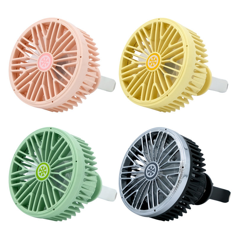 Compact Car Air Circulator Fan Portable Adjustable Angle Quiet Operation Compatible with Most Vehicles