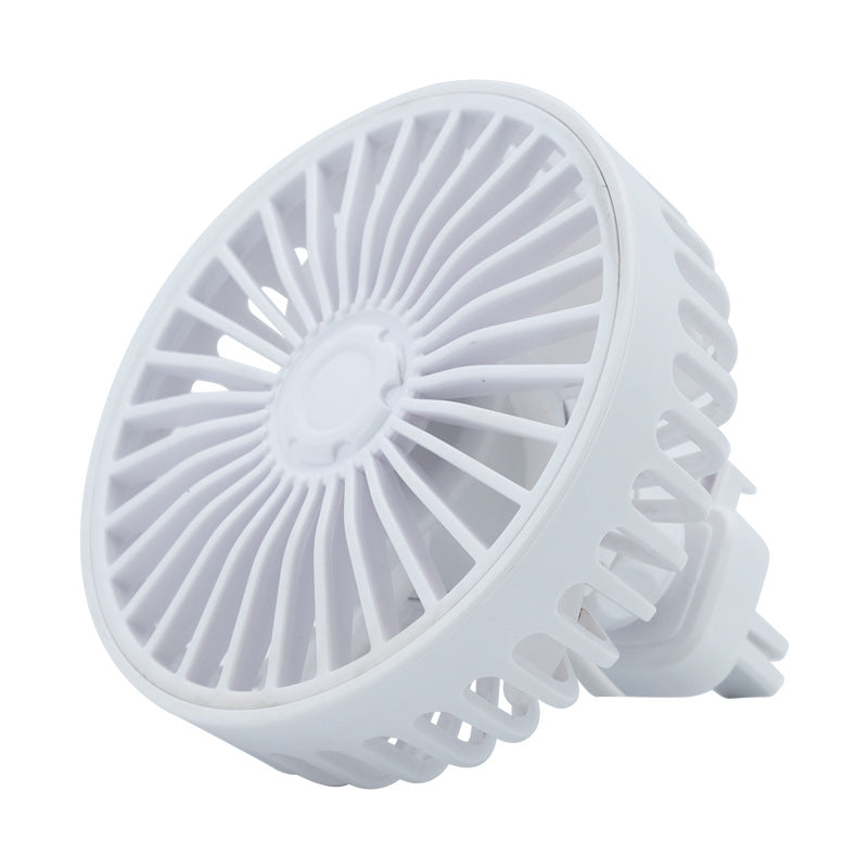 Compact Portable Car Air Circulation Fan Adjustable Clip-On Dashboard Vent Mount