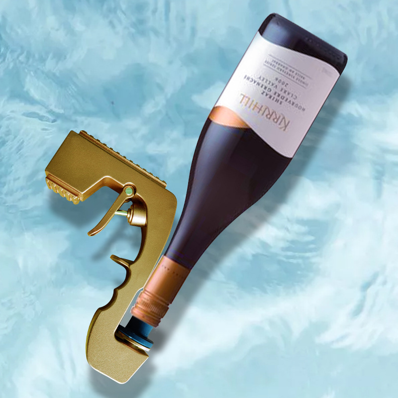 Harrow Party Beer Gun ABS Plastic Adjustable Spray Distance Beer Shooter Gold Red Black
