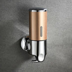 Wall Mounted Soap Dispenser Stainless Steel ABS 16.9 fl oz Push Pump Bathroom Organizer Set of 1-3