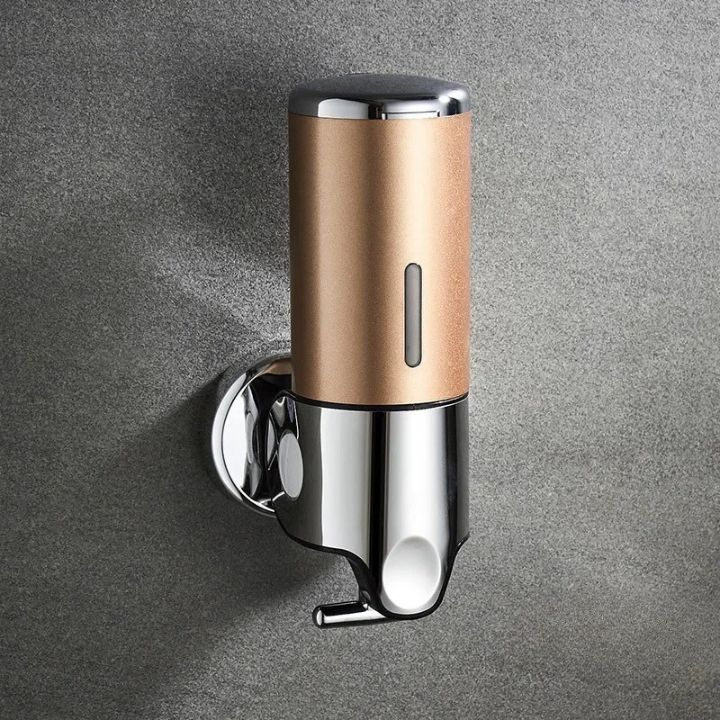 Wall Mounted Soap Dispenser Stainless Steel ABS 16.9 fl oz Push Pump Bathroom Organizer Set of 1-3