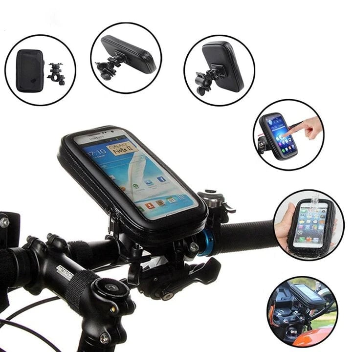 15W USB Charging Bicycle Handlebar Phone Mount Waterproof ABS Plastic Fits 4.5-6.8 Inch Phones