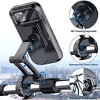 15W USB Charging Bicycle Handlebar Phone Mount Waterproof ABS Plastic Fits 4.5-6.8 Inch Phones