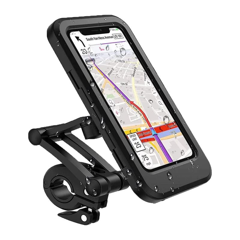 15W USB Charging Bicycle Handlebar Phone Mount Waterproof ABS Plastic Fits 4.5-6.8 Inch Phones
