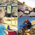 15W USB Charging Bicycle Handlebar Phone Mount Waterproof ABS Plastic Fits 4.5-6.8 Inch Phones