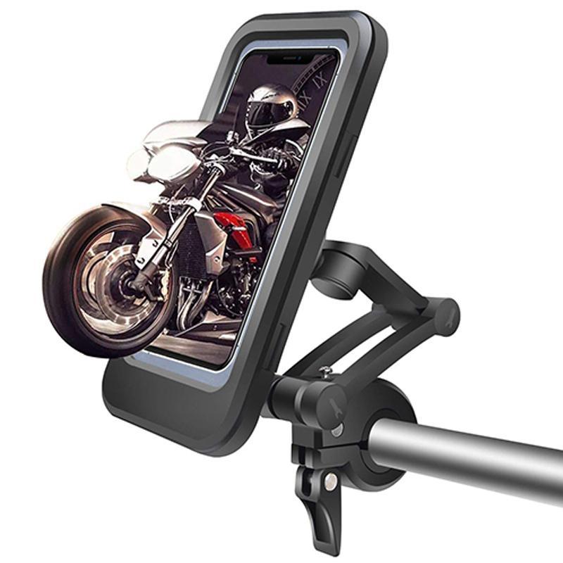 15W USB Charging Bicycle Handlebar Phone Mount Waterproof ABS Plastic Fits 4.5-6.8 Inch Phones