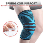 Meniscus Injury Knee Protector with Silicone Pad and Spring Support Bar for Sports and Outdoor Activities