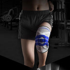 Meniscus Injury Knee Protector with Silicone Pad and Spring Support Bar for Sports and Outdoor Activities