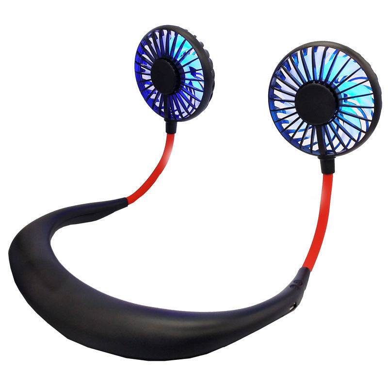 Hands-Free Portable Neck Fan Dual Adjustable Fans Rechargeable Quiet Operation