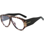 Oversized Aviator Sunglasses Women UV400 Protection Lightweight Durable AC Plastic Frame