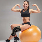 CopperFlex Knee Compression Sleeve Copper-Infused Fabric Pain Relief Support Mobility