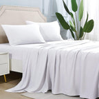 4-Piece Queen Size Cooling Microfiber Sheet Set 14" Deep Pocket Soft Hotel-Grade Bed Sheets