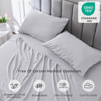 4-Piece Queen Size Cooling Microfiber Sheet Set 14" Deep Pocket Soft Hotel-Grade Bed Sheets
