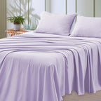 4-Piece Queen Size Cooling Microfiber Sheet Set 14" Deep Pocket Soft Hotel-Grade Bed Sheets