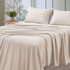 4-Piece Queen Size Cooling Microfiber Sheet Set 14" Deep Pocket Soft Hotel-Grade Bed Sheets