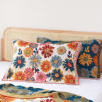 Reversible Cotton Quilt Lightweight Summer Blanket Jacquard Design Full Queen Sizes