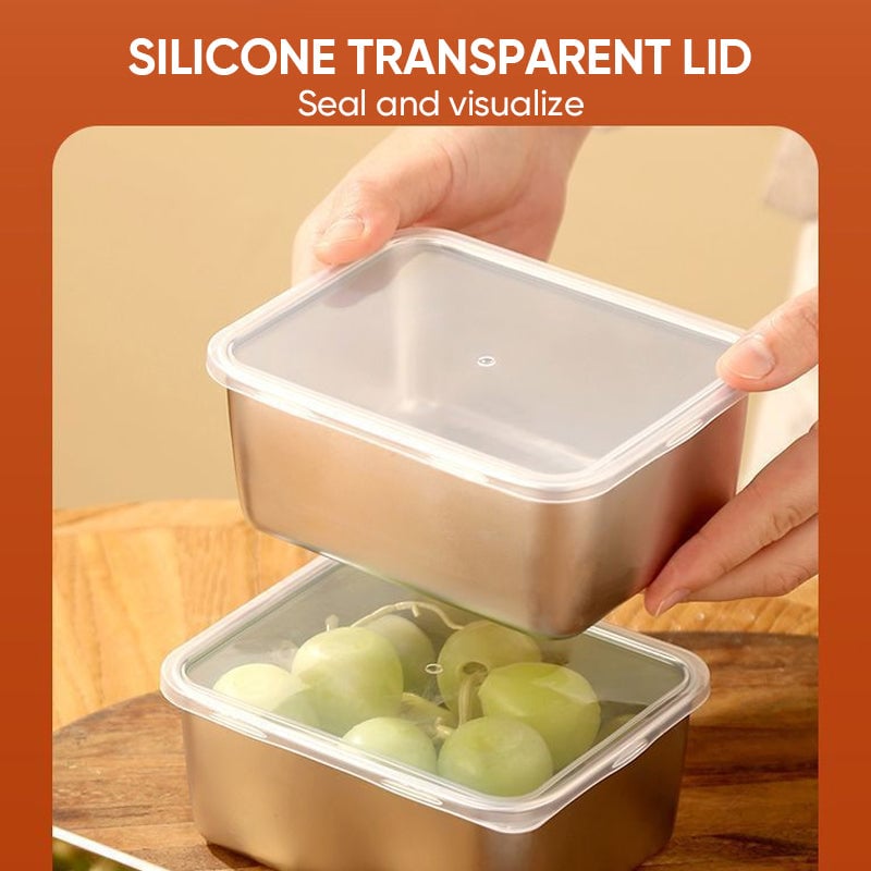 Stainless Steel Food Storage Containers Set 3/6 Pcs Durable Reusable Eco-Friendly Dishwasher Safe