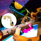 Harrow Party Beer Gun ABS Plastic Adjustable Spray Distance Beer Shooter Gold Red Black