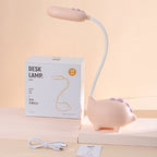 Rechargeable LED Desk Lamp with Cartoon Dinosaur Design Eye Care Table Light 15 Inch Polypropylene