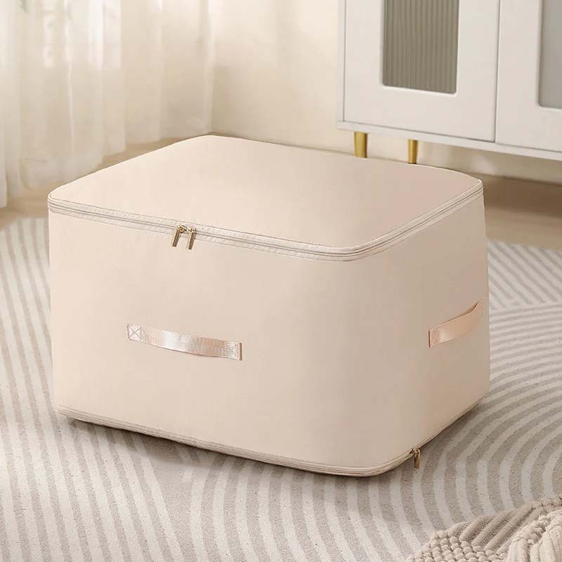 Duvet Storage Bag Premium Nylon Space-Saving Compression with Reinforced Handles Gray Oat Pink Blue