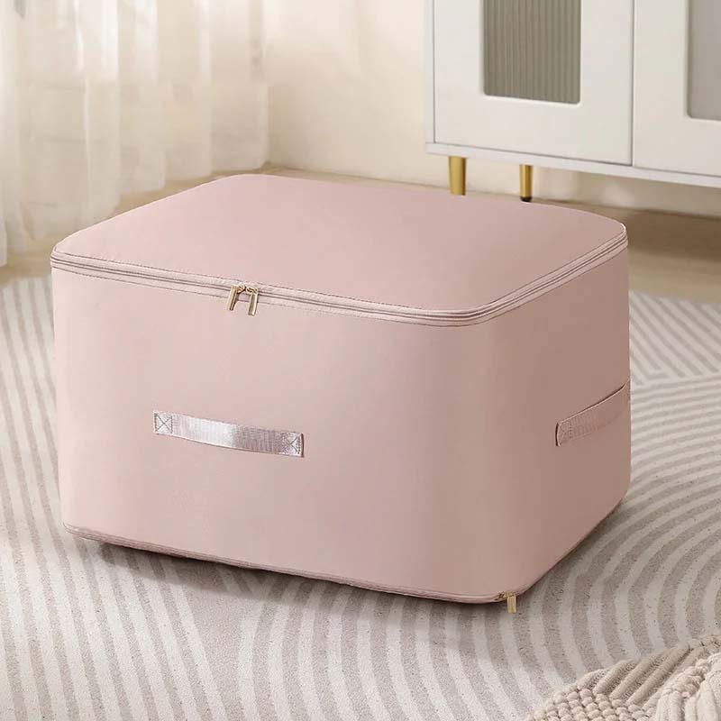 Duvet Storage Bag Premium Nylon Space-Saving Compression with Reinforced Handles Gray Oat Pink Blue